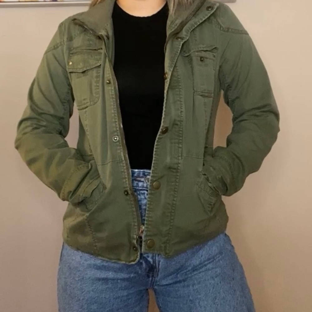 Army green jacket
